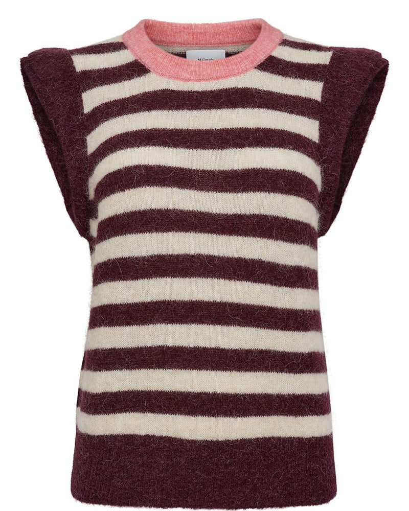 Ciara Riette Stripe Knitted Vest by NUMPH