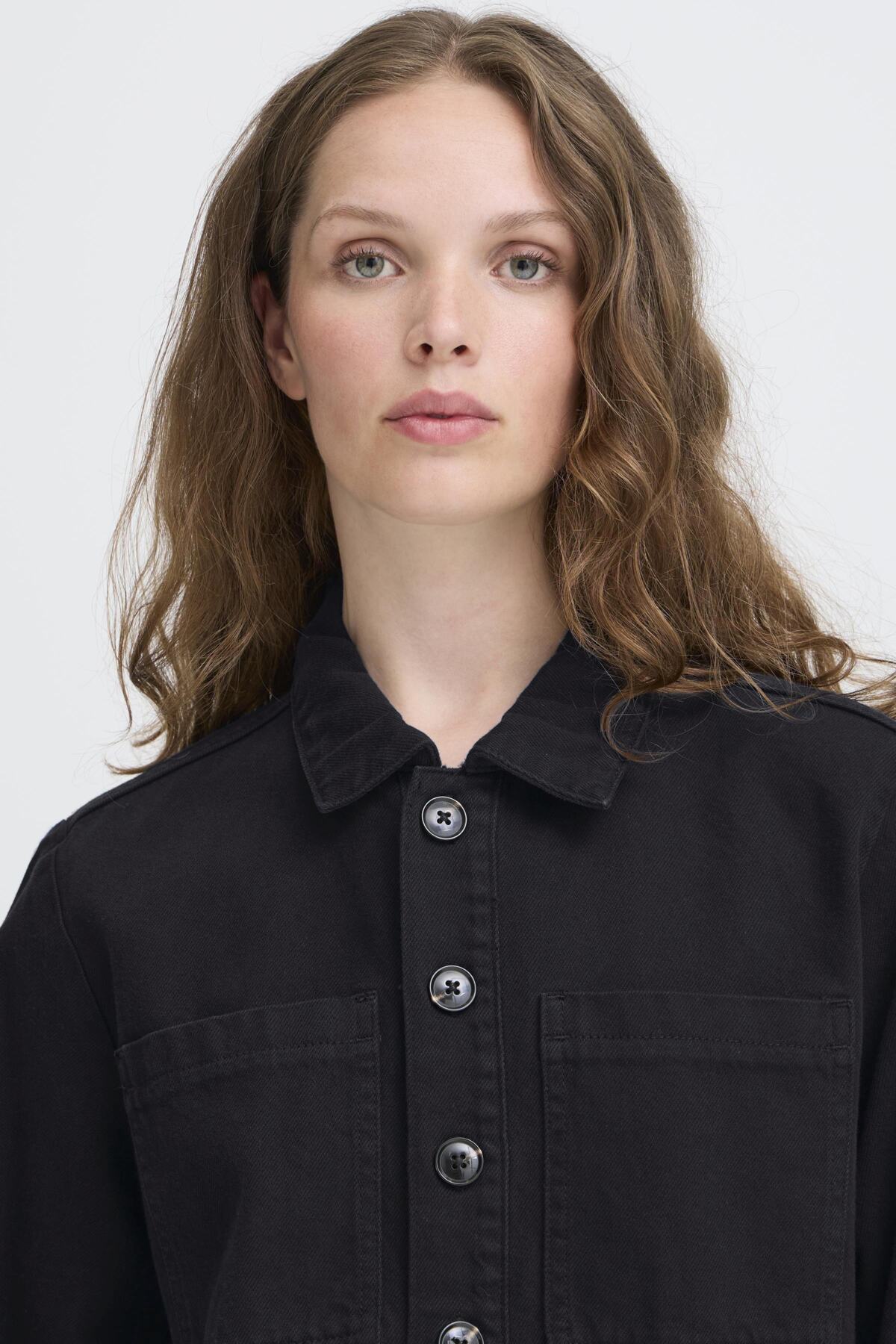 Hezano Dark Navy Jacket by ICHI