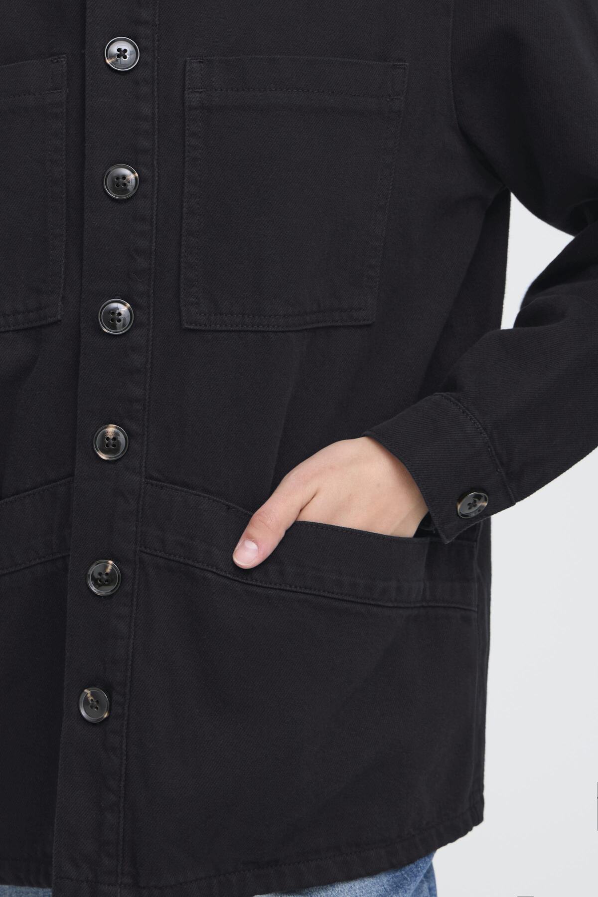 Hezano Dark Navy Jacket by ICHI