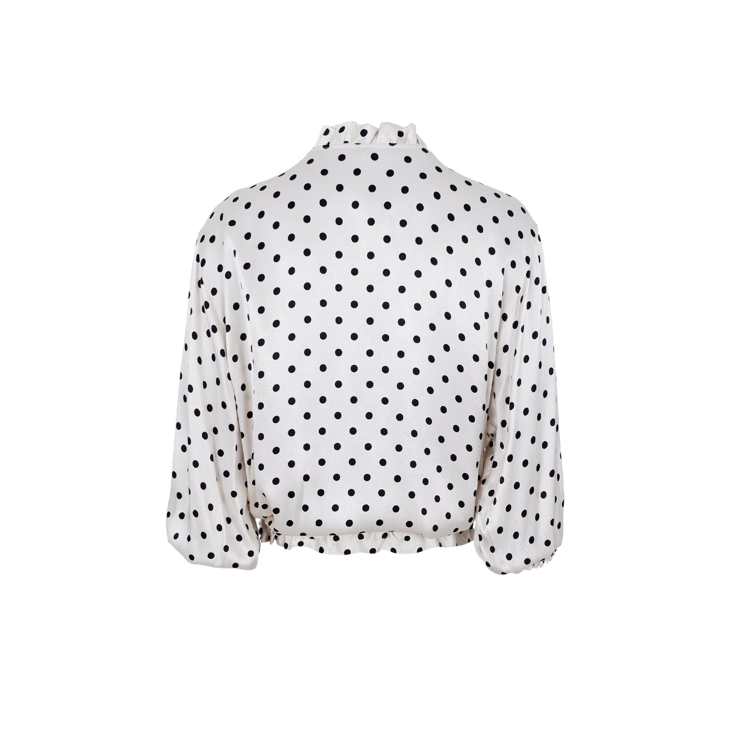 Black Colour Caitlin Polka Bomber Shirt