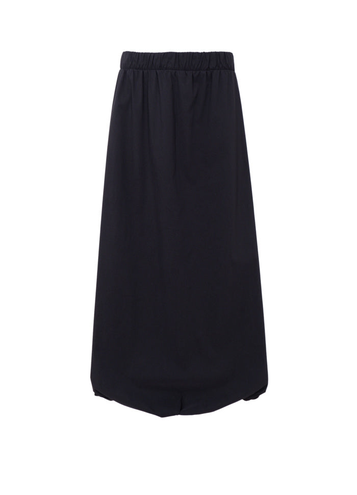 Black Colour Davina Balloon Skirt - Black