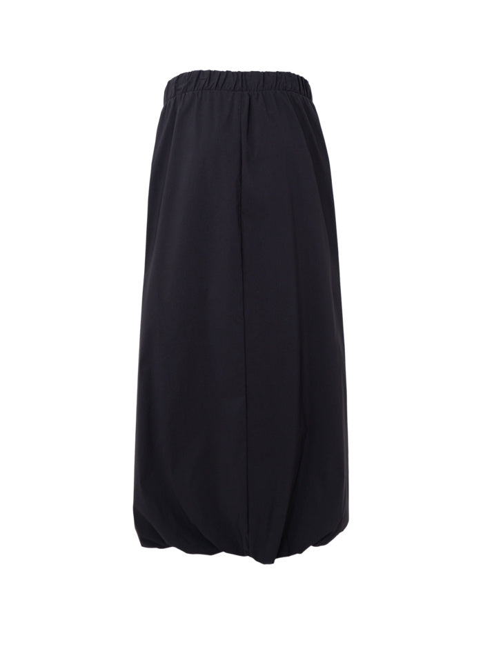 Black Colour Davina Balloon Skirt - Black