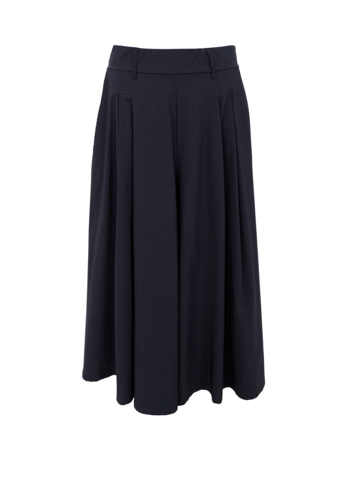 Black Colour Davina Split Skirt Black