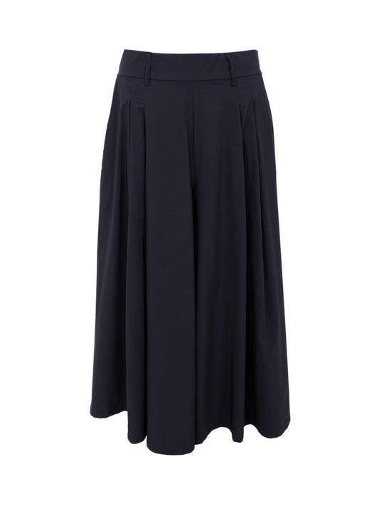 Black Colour Davina Split Skirt Black
