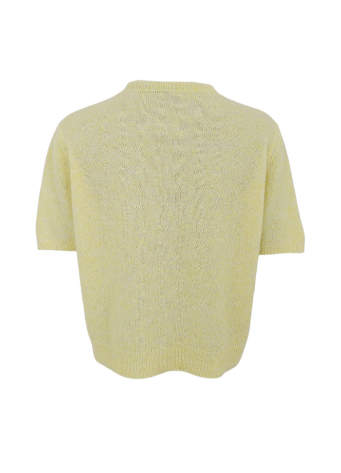 Black Colour Dell Lemon Short Sleeve Cardigan