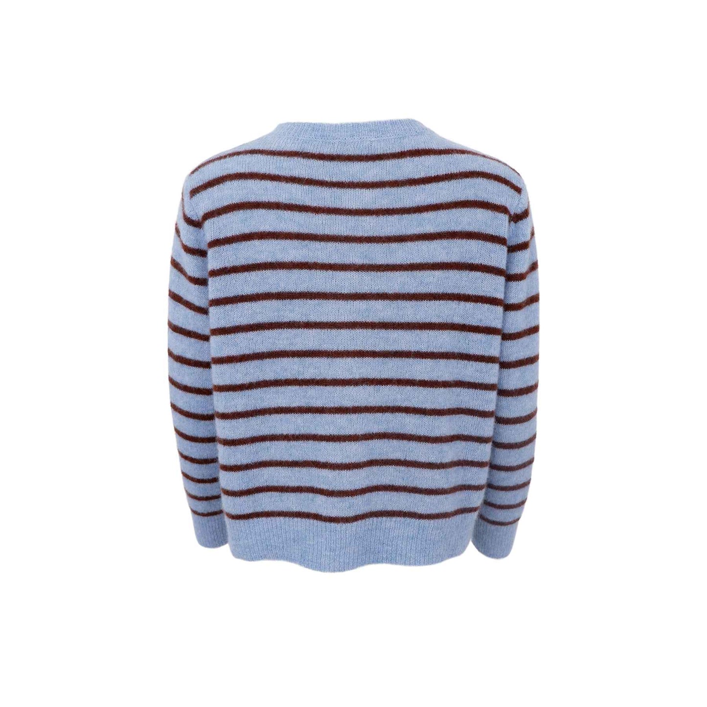 Dell Blue Striped Cardigan by Black Colour