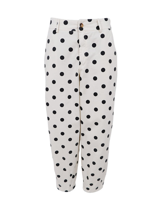 BLACK COLOUR Ellie Barrel Polka Trouser