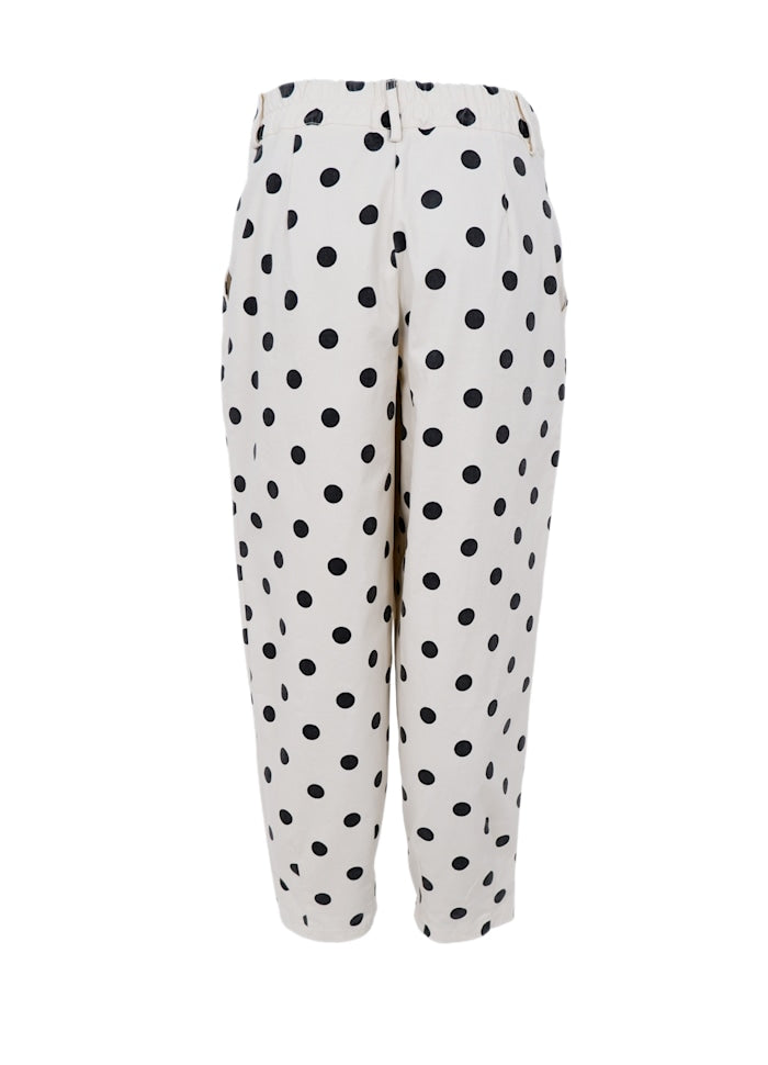 BLACK COLOUR Ellie Barrel Polka Trouser