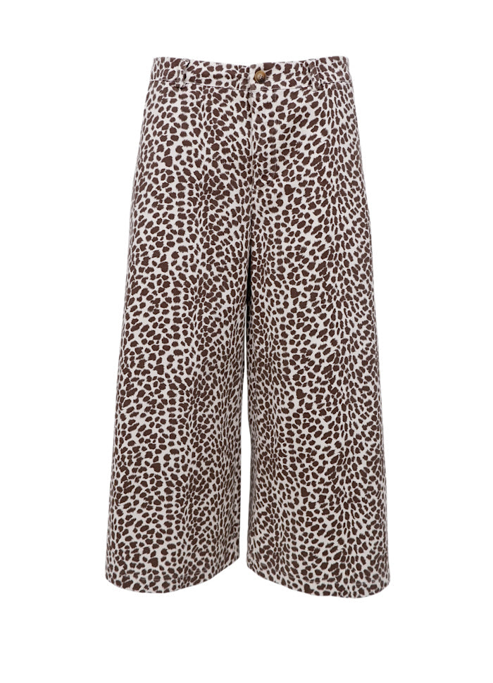 Ember Cropped Cullottes Blonde Deer by Black Colour