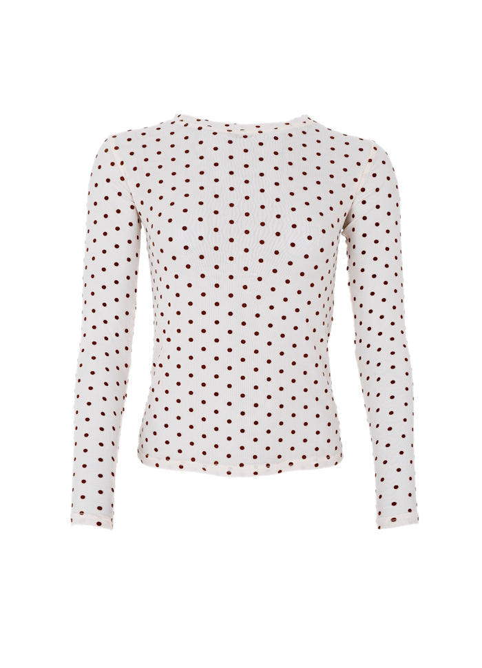 Black Colour Jennie Cream Mesh Top