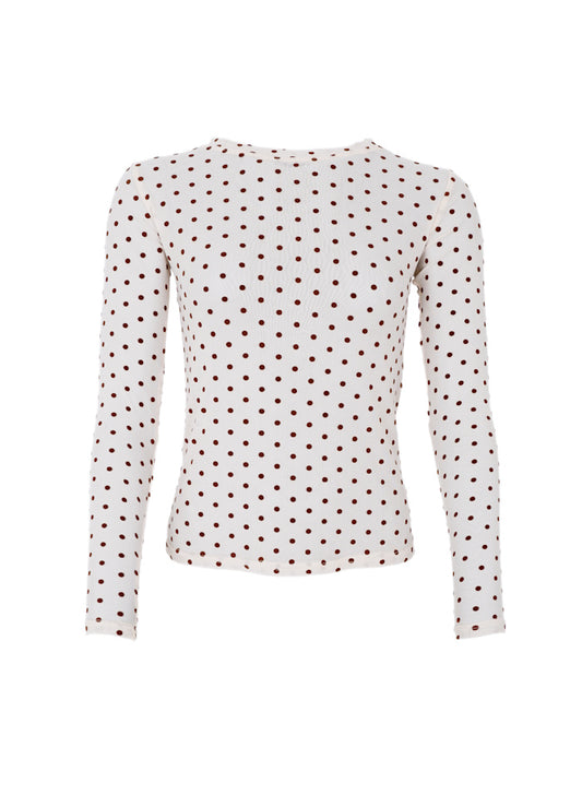Black Colour Jennie Cream Mesh Top