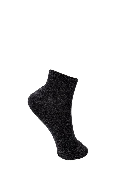 Anclet Glitter Socks - Black by Black Colour