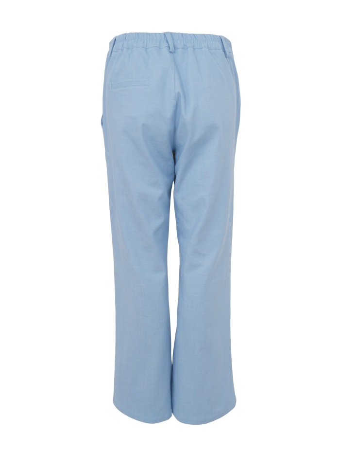 Box Wide Leg Trouser - Light Blue by Black Colour