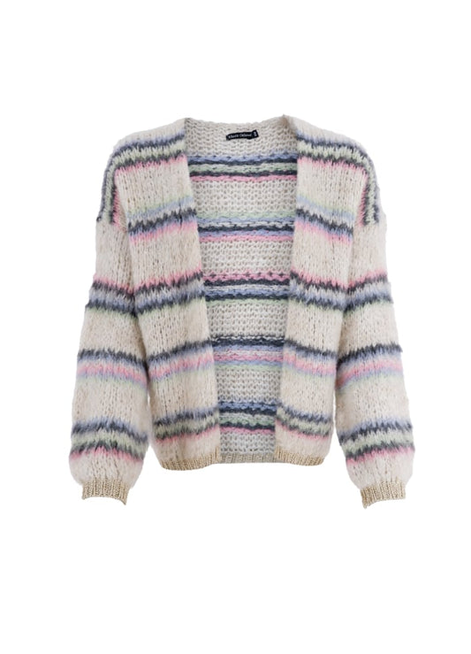 Cayenne Mohair-Mix Cardigan by Black Colour