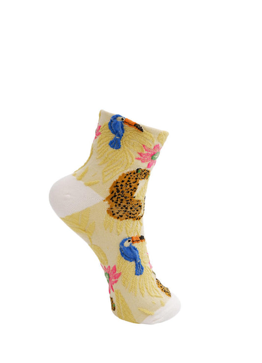 Elke Animal Sock by Black Colour
