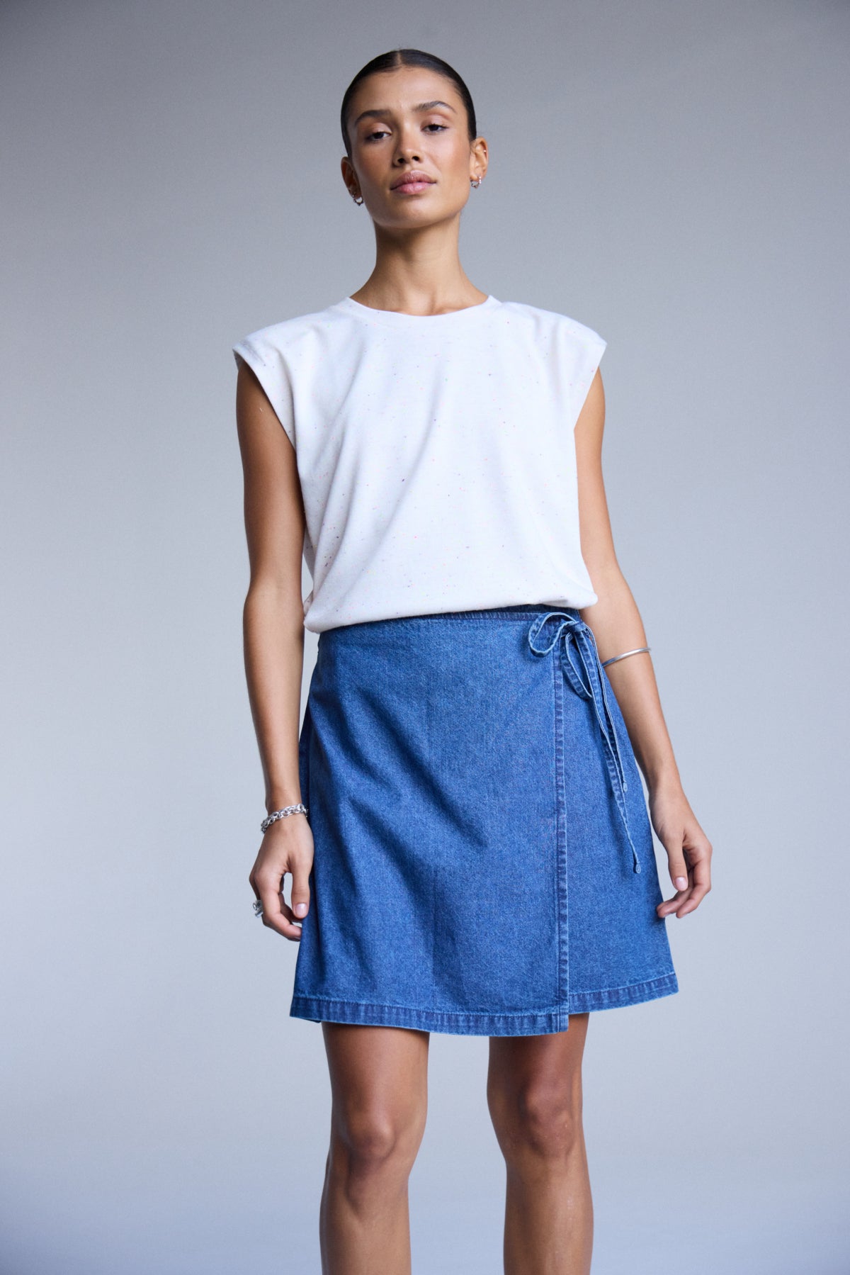 Dallas Denim Skirt by ICHI
