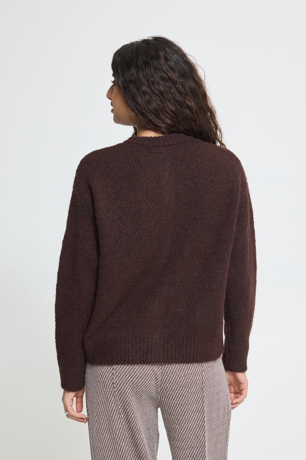 ICHI Belablue Cardigan Chicory Coffee
