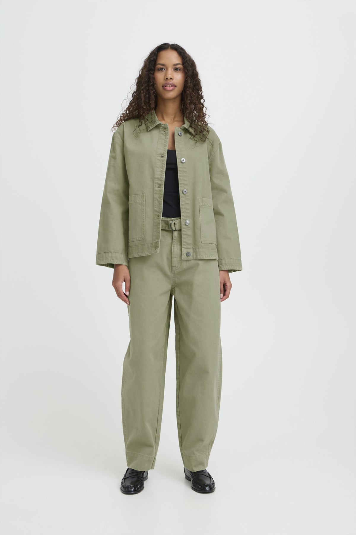 Holia Jacket Oil Green by ICHI