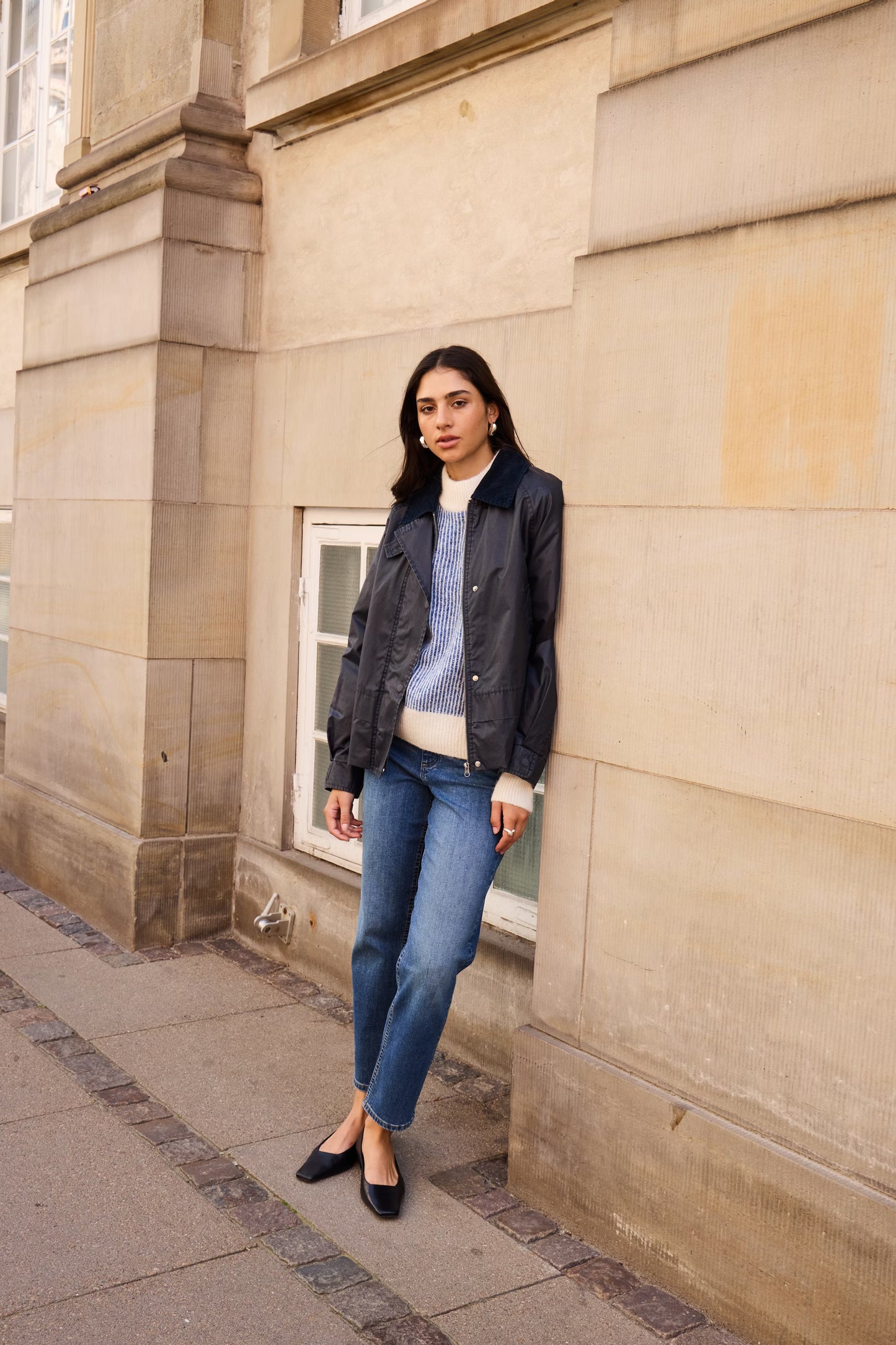 Ganilo Dark Navy Jacket by ICHI
