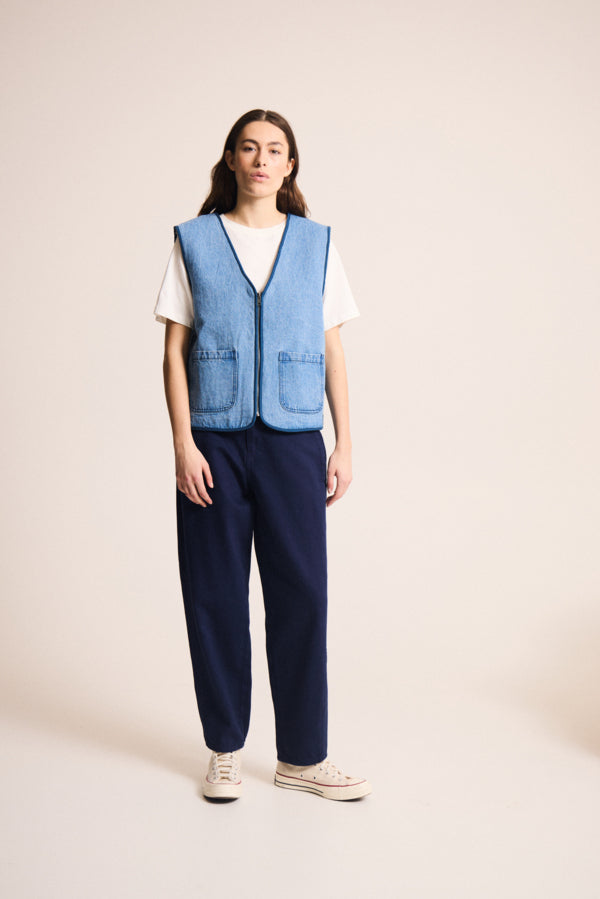 Hiramo Denim Waistcoat by ICHI