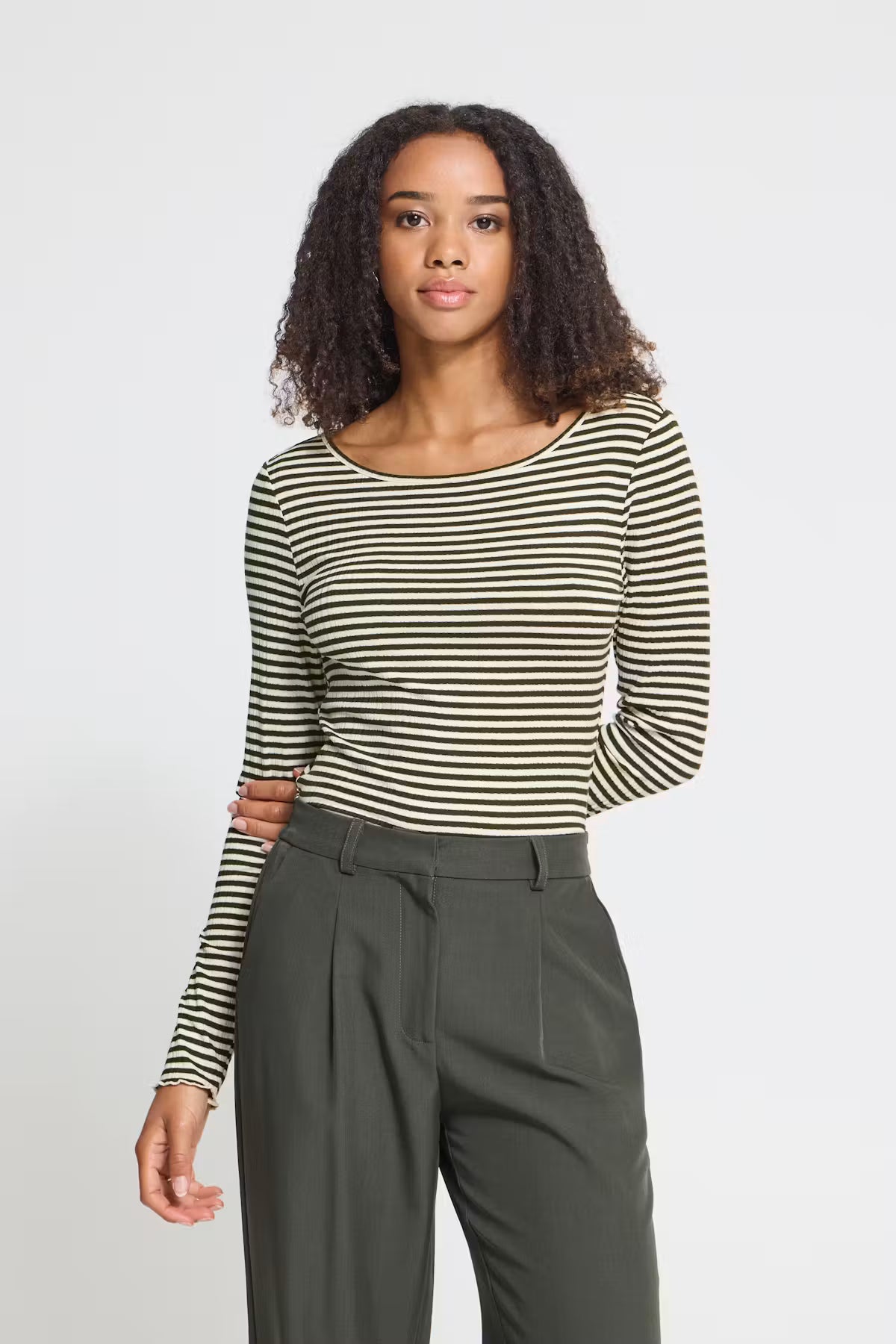 ICHI Ihcella Long Sleeve Tee