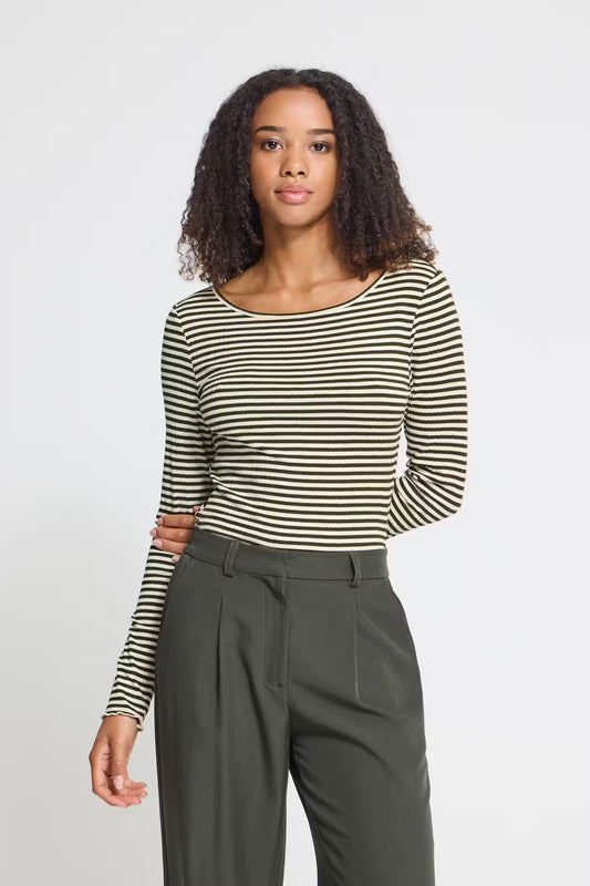 ICHI Ihcella Long Sleeve Tee
