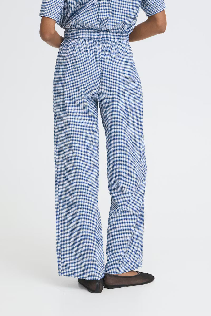 ICHI Jilma Gingham Trousers