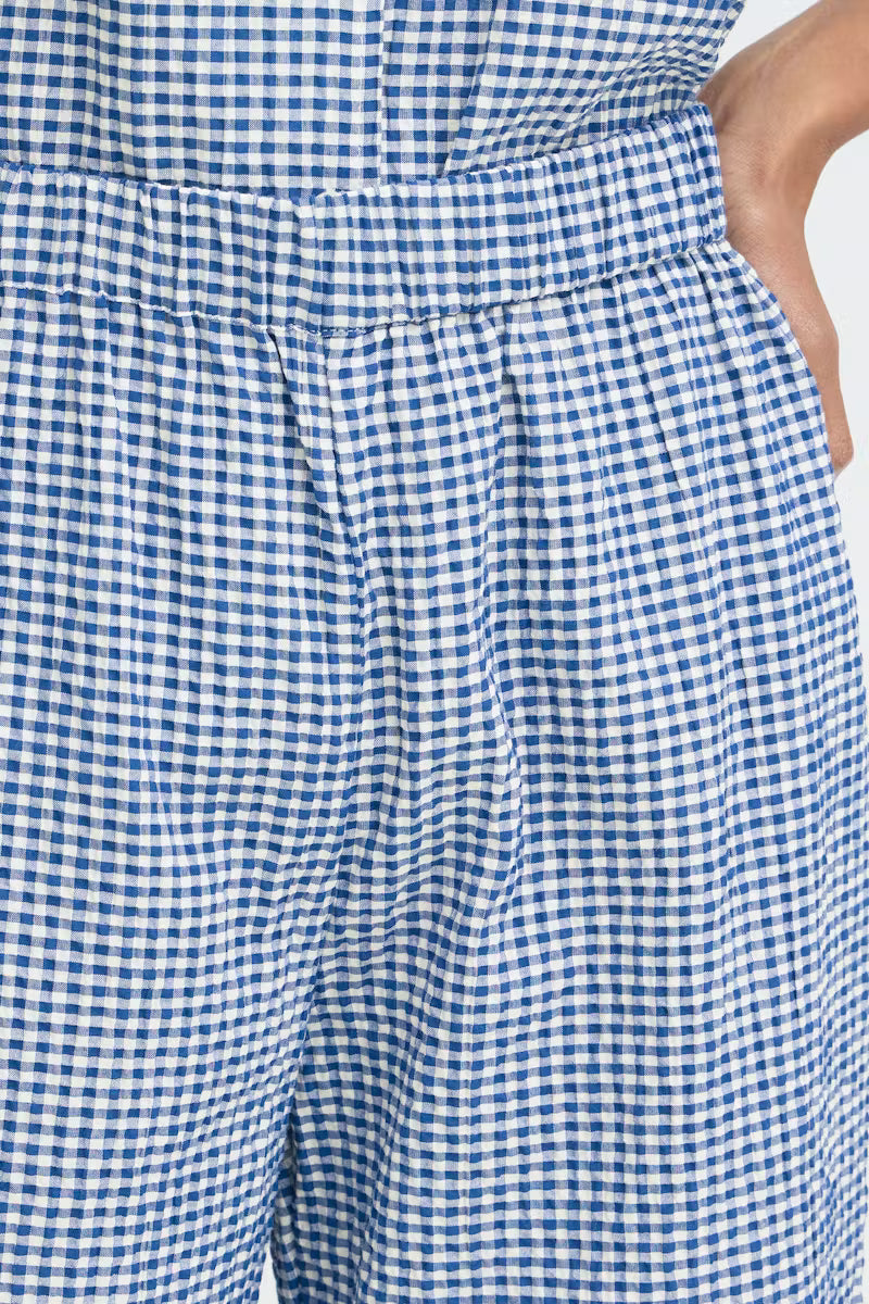 ICHI Jilma Gingham Trousers