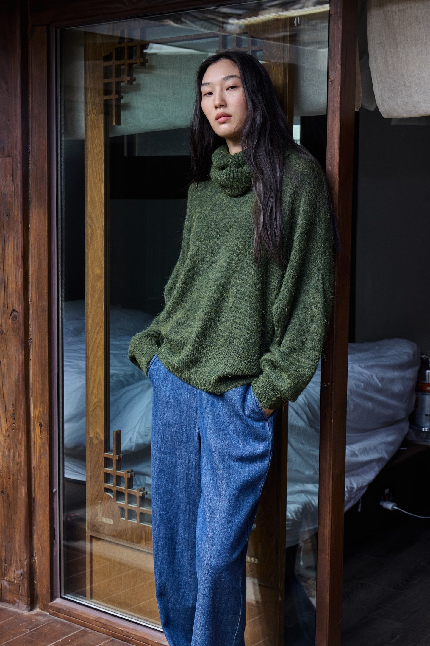 Kamara Rifle Green Knit by ICHI