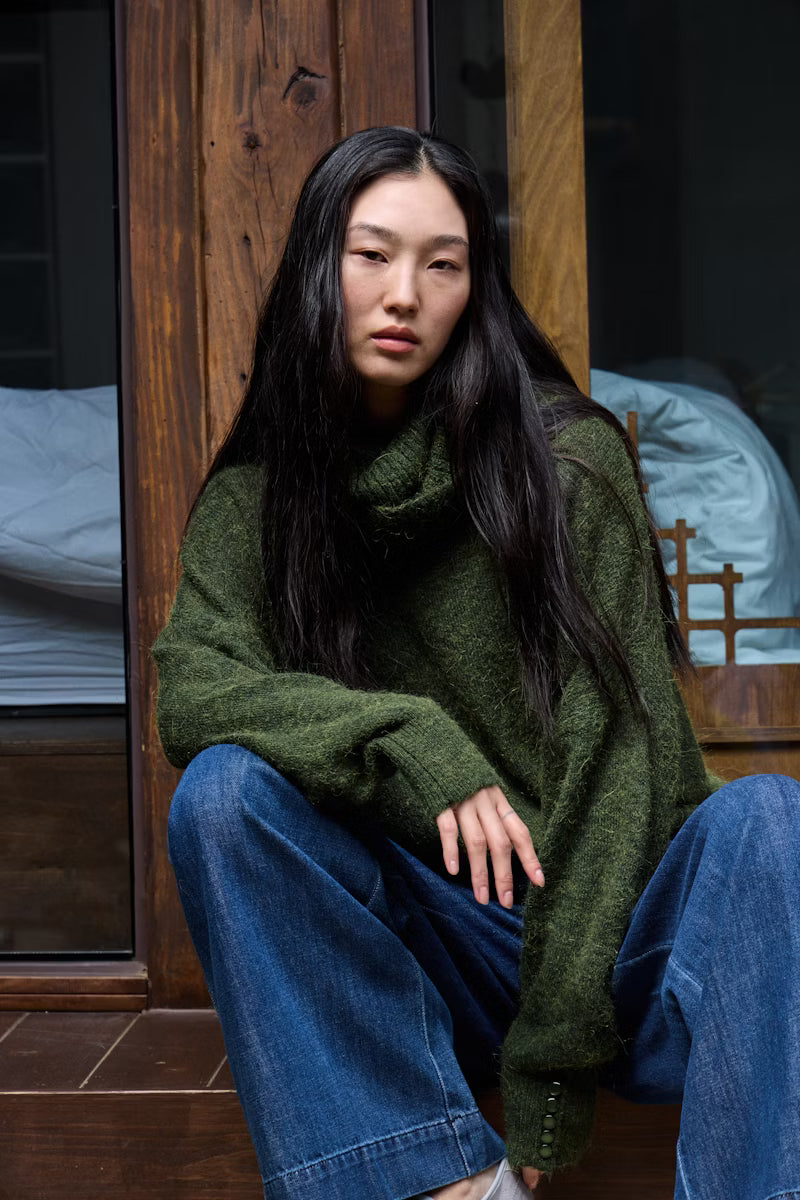 Kamara Rifle Green Knit by ICHI