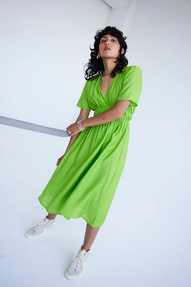 Quilla Dress Greenery by ICHI