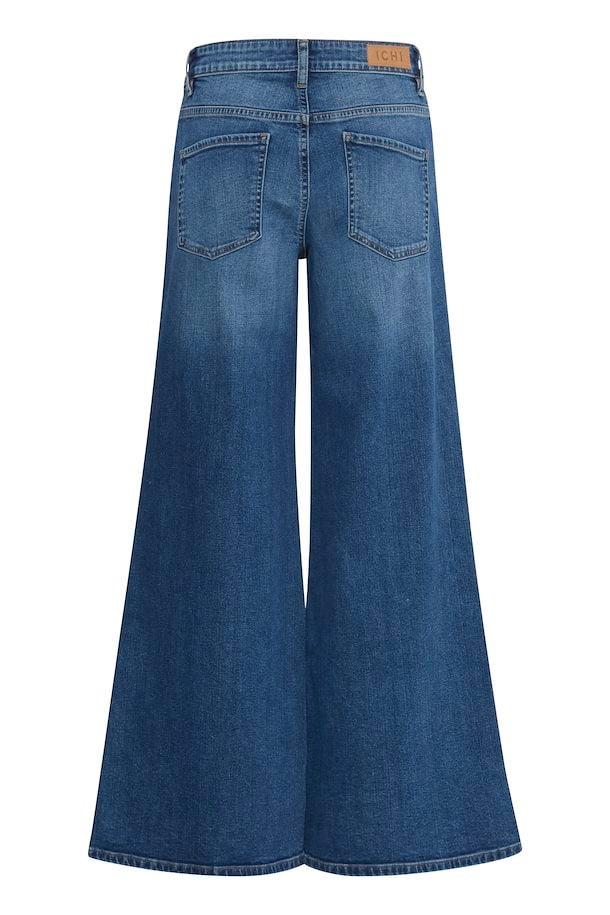 Twiggy Medium Blue Flare Jeans by ICHI