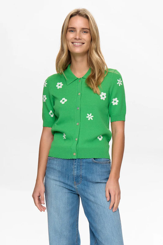 Margitta Cardigan Vibrant Green by NUMPH