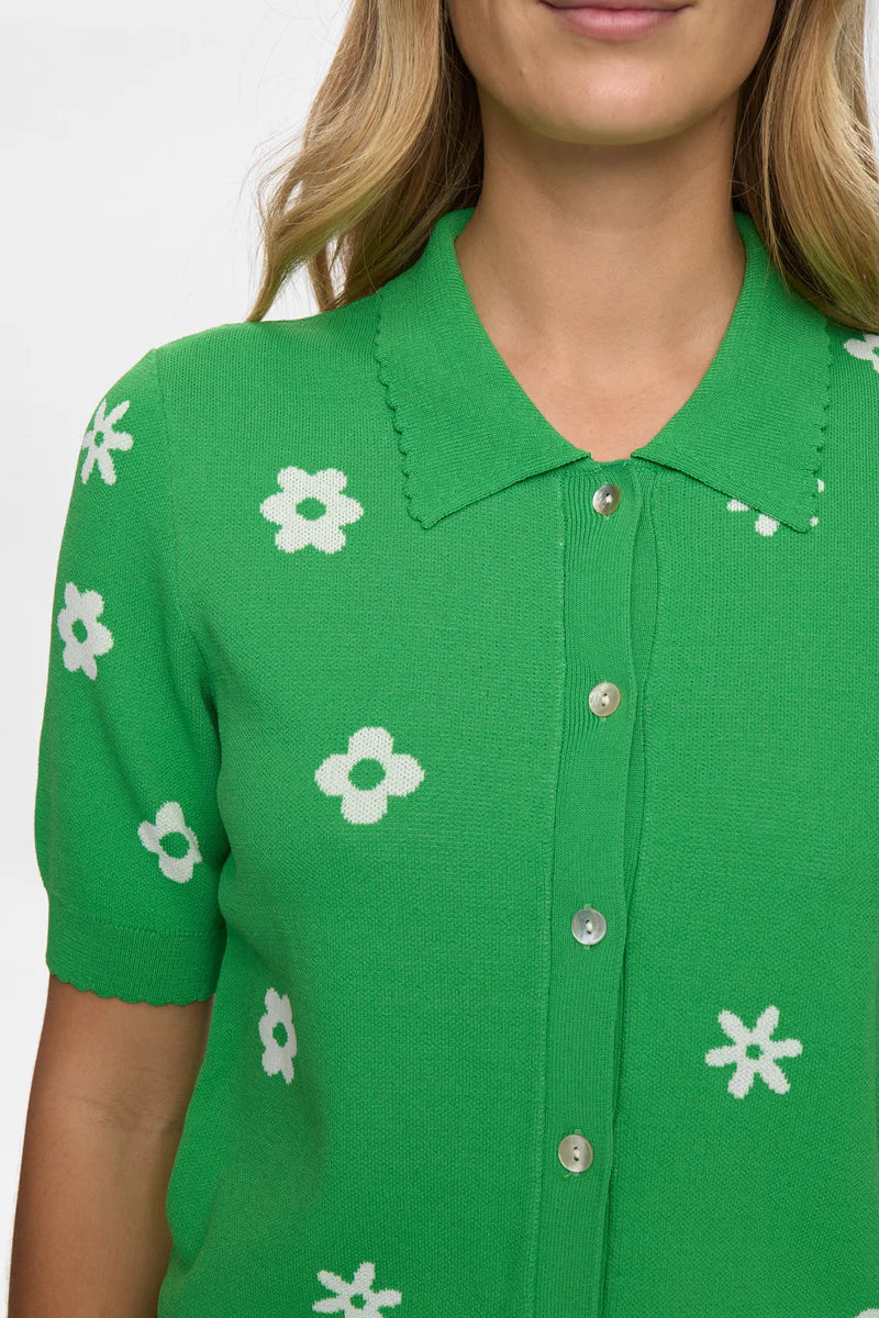 Margitta Cardigan Vibrant Green by NUMPH