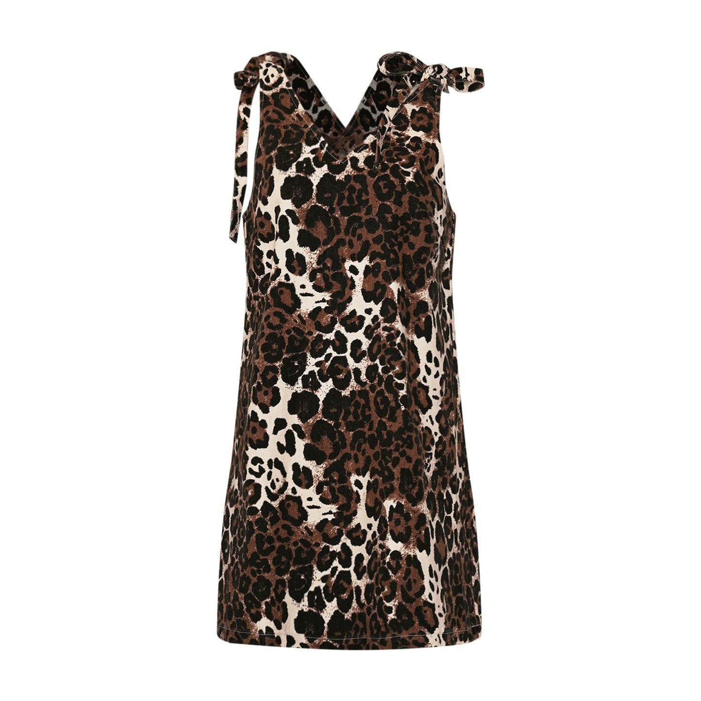Kela Leopard Print Denim Dress by Noella