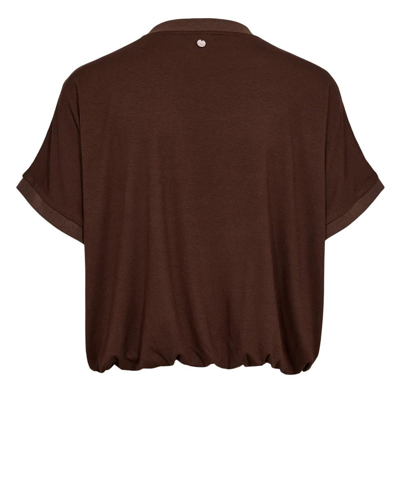 Leah Boxy Tee Chicory Coffee by Numph