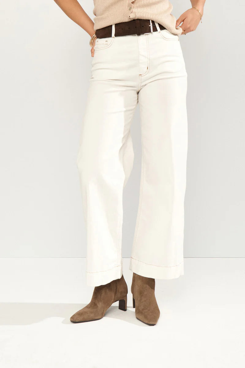 Numph Parisian Cropped Cloud Dancer Jeans