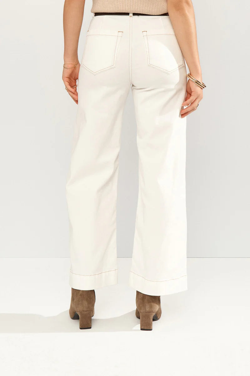 Numph Parisian Cropped Cloud Dancer Jeans