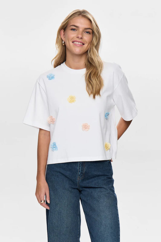 Numph Fleura Floral Skyway T-Shirt