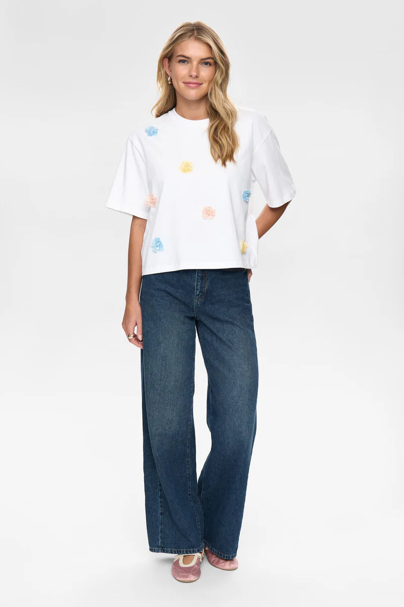 Numph Fleura Floral Skyway T-Shirt