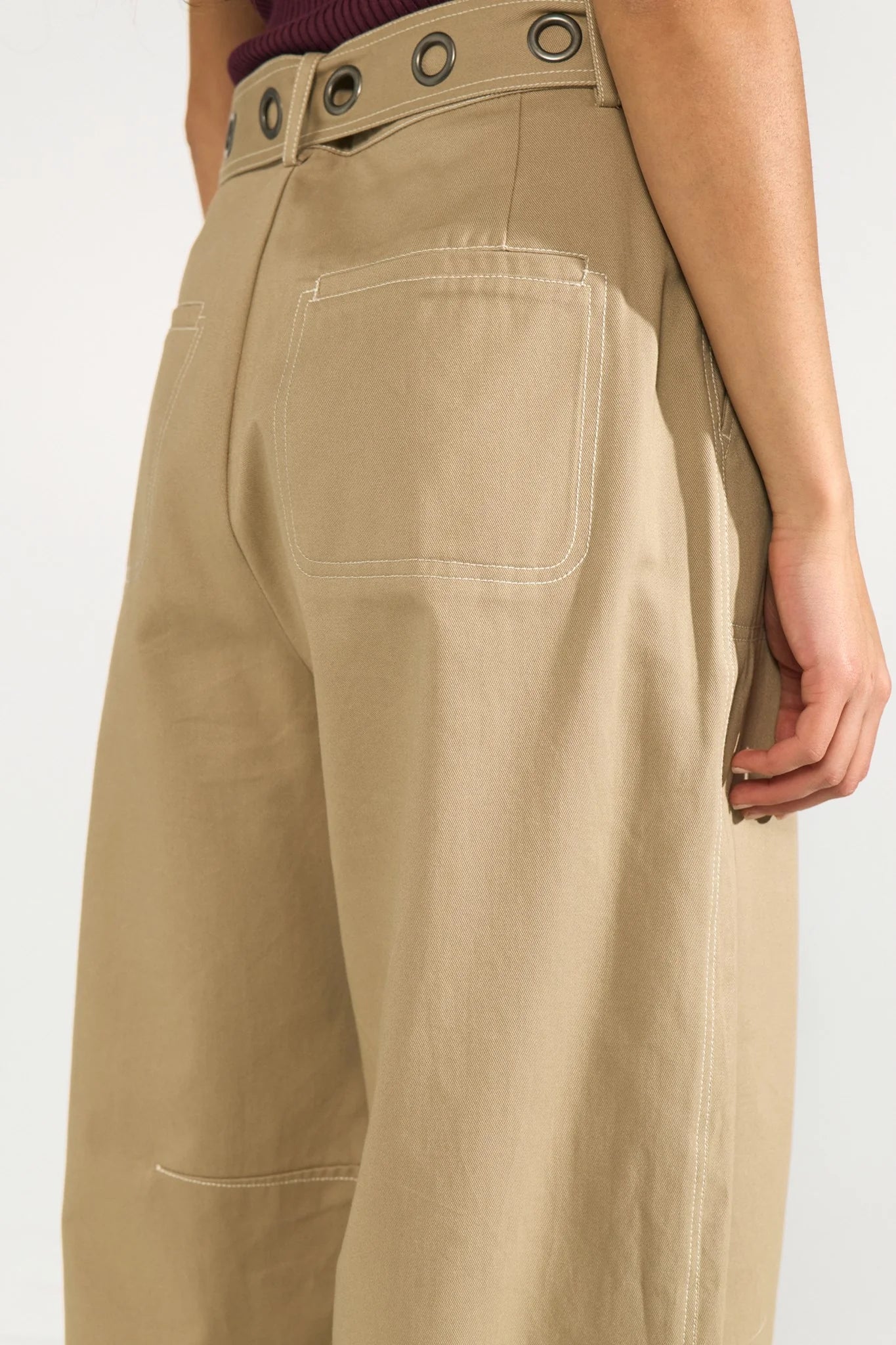 NUMPH Nuhilme Barrel Pants Silver Mink