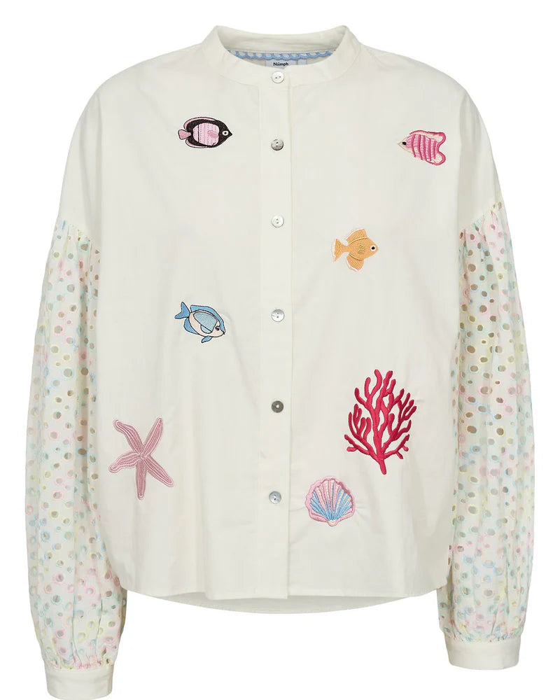 Numph Numarisa Embroidered Shirt