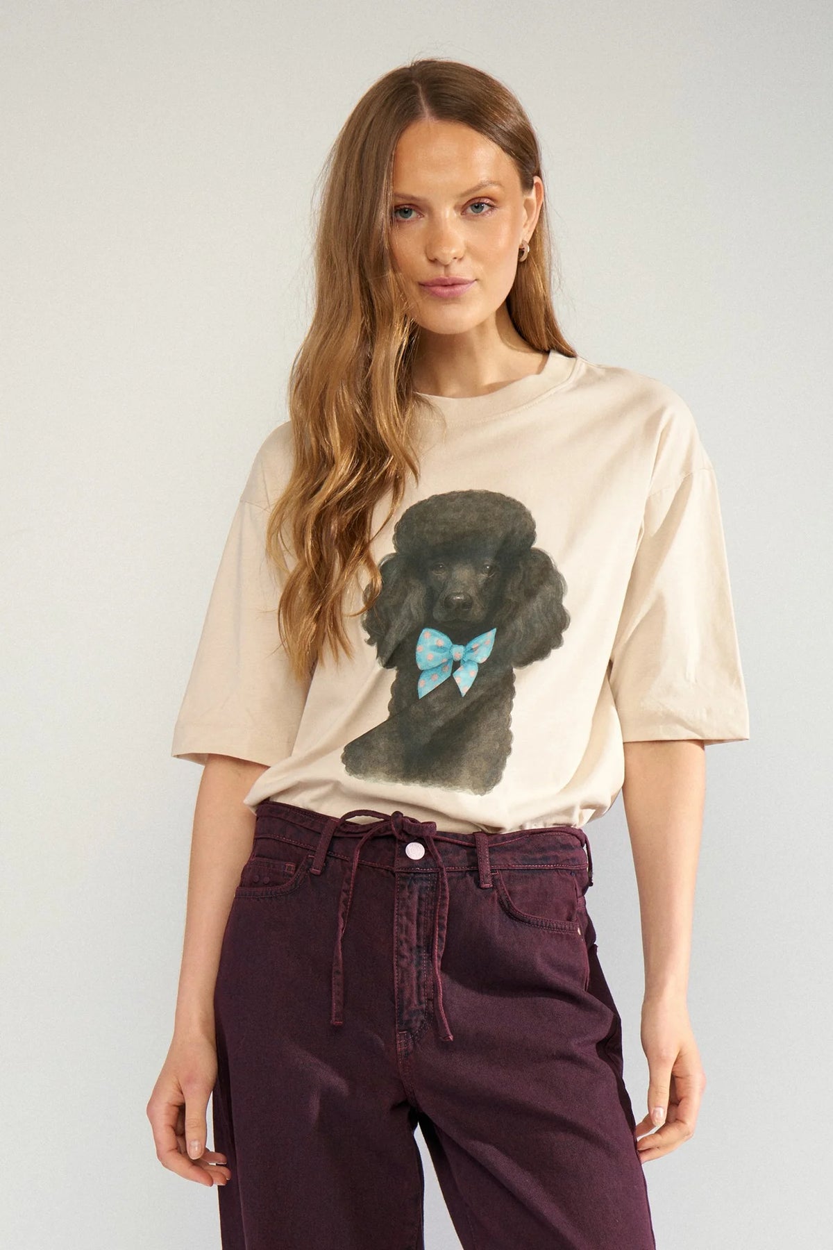 NUMPH Nutova Oversize Tee - Gray Morn