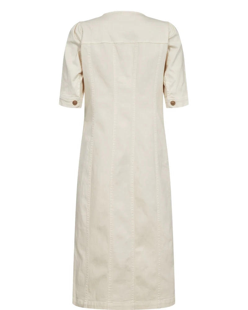 Numph Nusilva Ecru Denim Dress