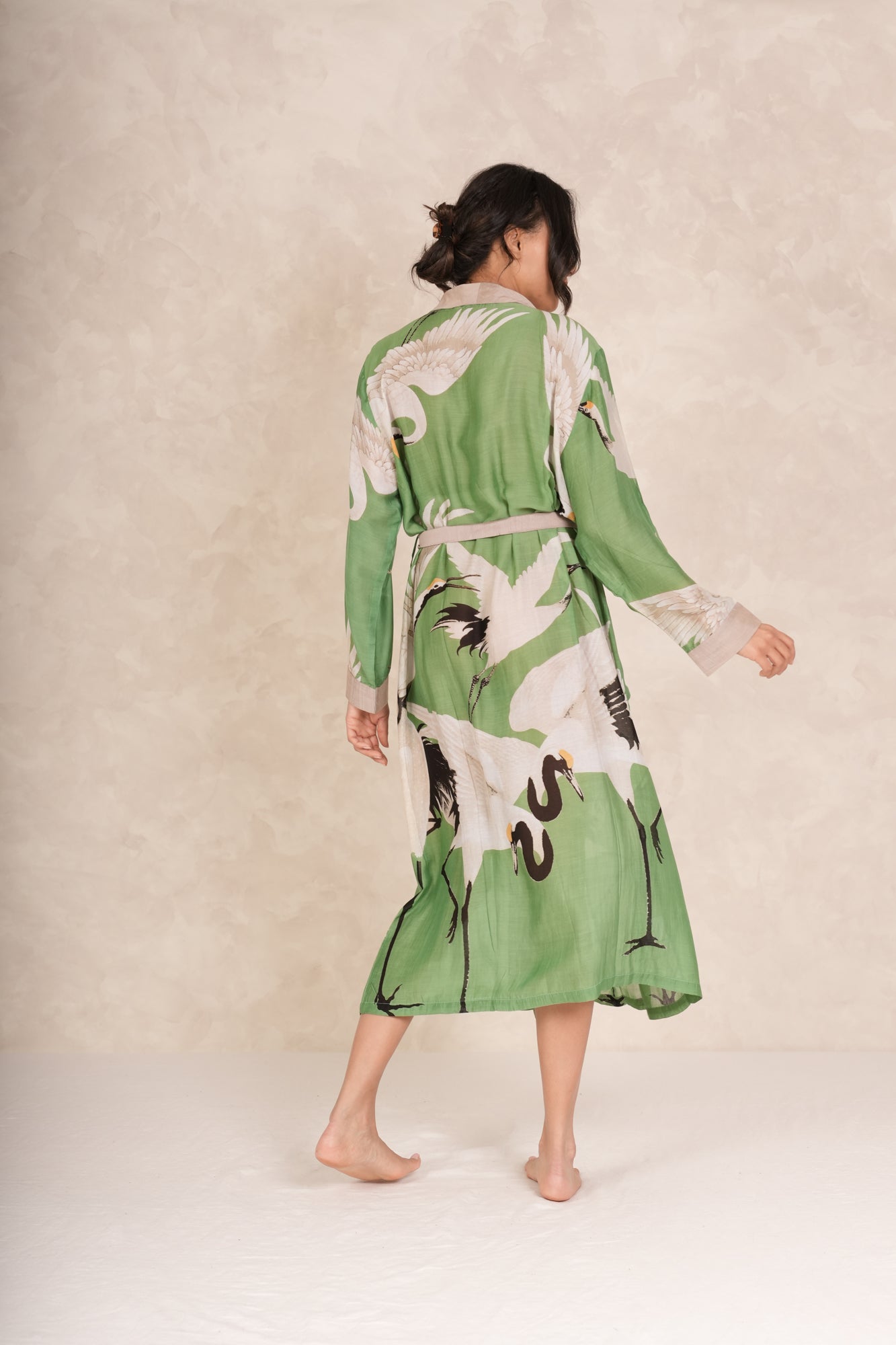 Stork Pea Green Gown by One Hundred Stars
