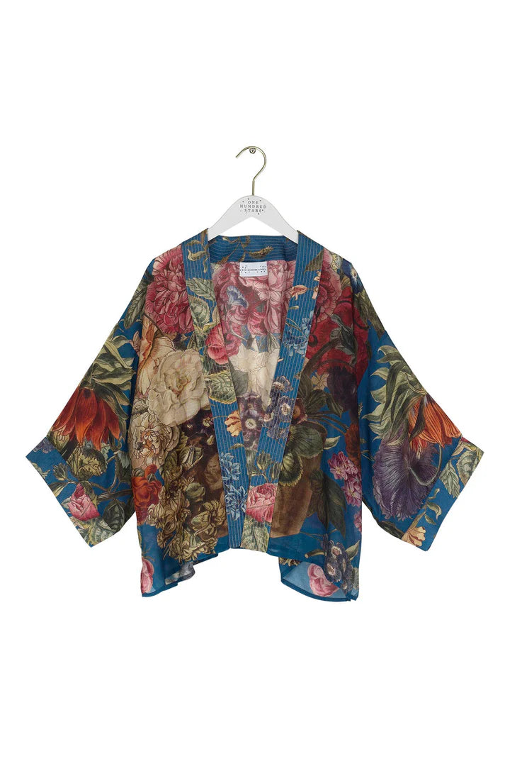 Primula Teal Kimono by One Hundred Stars