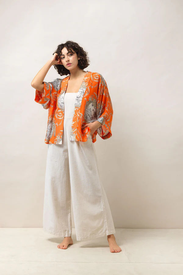 Valentine Orange Kimono by One Hundred Stars