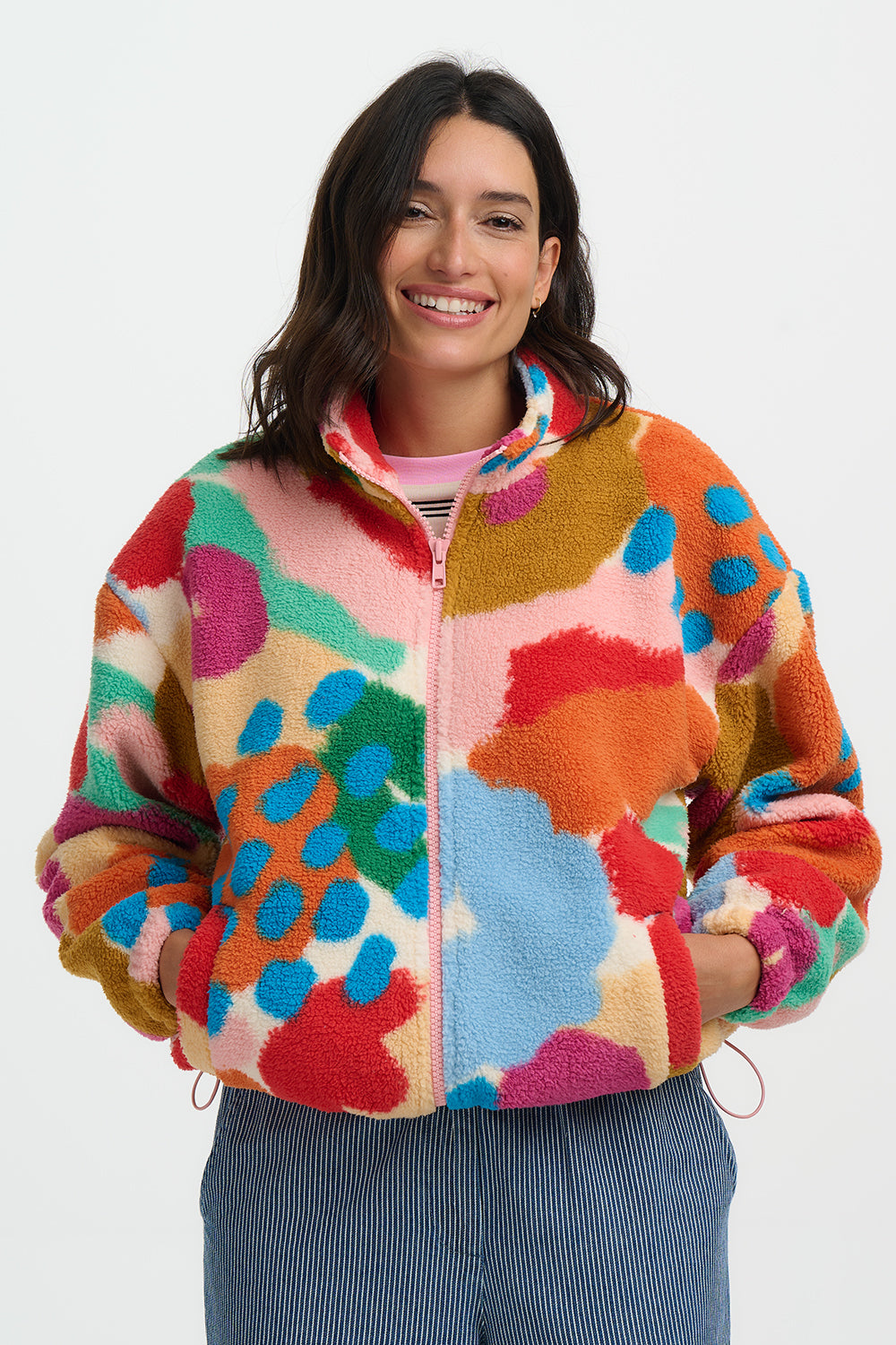 Hartley Abstract Floral Fleece by Sugarhill Brighton