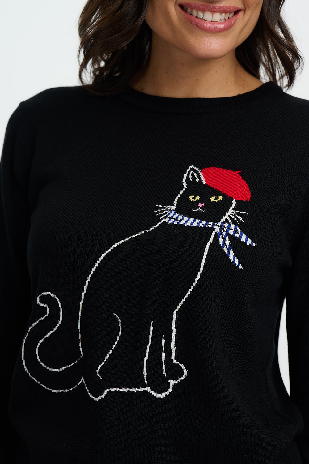 Rita Jumper Black French Kitty by Sugarhill Brighton