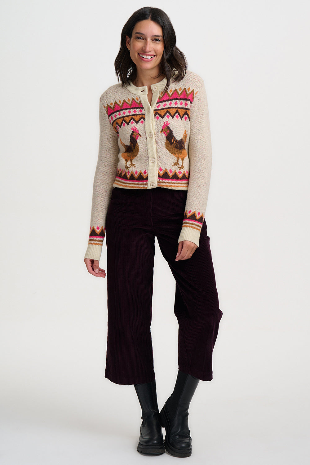 Sugarhill Brighton Larisa Country Chickens Cardigan